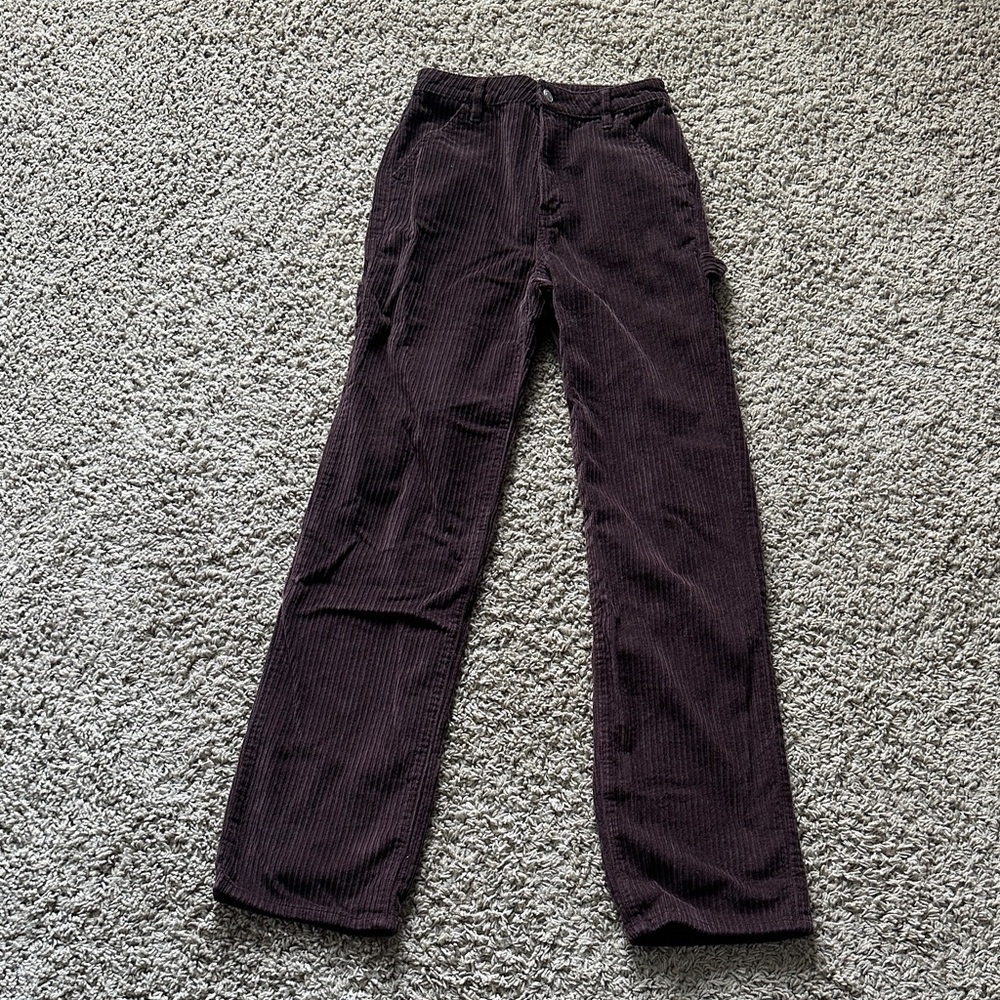 PacSun Women's Corduroy Pants - Dark Brown